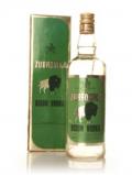 A bottle of Zubrówka Bison Vodka - 1980's