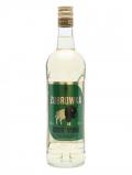 A bottle of Zubrowka Bisongrass Vodka / Polmos / Old Presentation