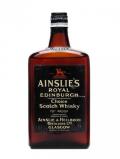 A bottle of Ainslie's Royal Edinburgh / Bot. 1960s/ Flat Bottle Blended Whisky