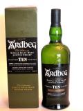 A bottle of Ardbeg 10 year old