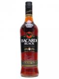A bottle of Bacardi Black Rum