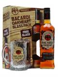A bottle of Bacardi Oakheart Spiced Rum / Glass Pack