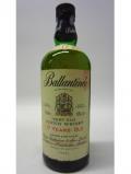 A bottle of Ballantines Very Old Scotch 17 Year Old