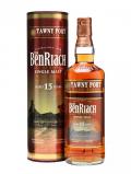 A bottle of Benriach 15 Year Old / Tawny Port Wood Finish Speyside Whisky