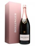 A bottle of Bollinger Rosé / Pink Champagne / Jereboam