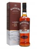 A bottle of Bowmore 15 Year Old / Laimrig Islay Single Malt Scotch Whisky