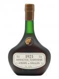 A bottle of Croix de Salles 1923 Armagnac / Bot.1993