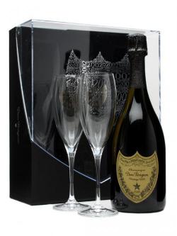 Dom Perignon 2002 Gift Pack with 2 Glasses