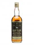 A bottle of Glen Elgin 12 Year Old / Bot. 1970's Speyside Whisky