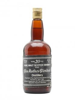 Glenrothes 1957 / 20 Year Old Speyside Single Malt Scotch Whisky