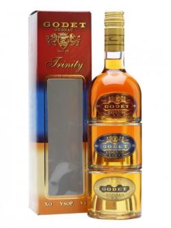 Godet Trinity Gift Pack / VS, VSOP, XO / 3x20cl