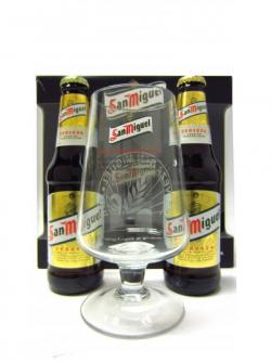 Beer Lager Cider San Miguel Lager Chalice Glass Gift Set