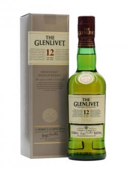 Glenlivet 12 Year Old / Half Bottle Speyside Single Malt Scotch Whisky