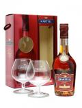 A bottle of Martell VSOP Medaillon / 2 Glass Pack