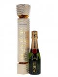 A bottle of Moet& Chandon Brut Imperial Champagne Xmas Cracker