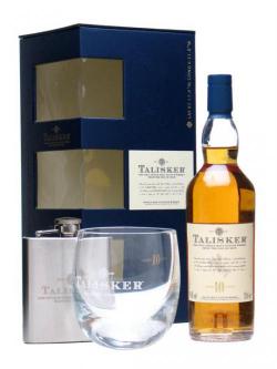 Talisker Gift Pack / 10 Year Old + Glass + Hipflask Island Whisky