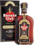 A bottle of Havana Club Rum 15 Year Old