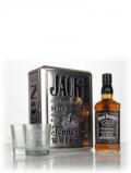 A bottle of Jack Daniel's Tennessee Whiskey Gift Pack with 2x Glasses