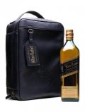 A bottle of Johnnie Walker / Bill Amberg Blue Label Traveller Bag Blended Whisky