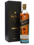 A bottle of Johnnie Walker Blue Label / The Casks Edition Blended Scotch Whisky