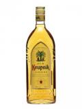A bottle of Krupnik Honey Liqueur