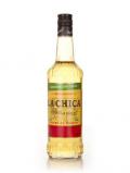 A bottle of La Chica Tequila Gold