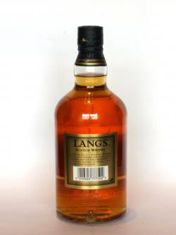 Lang's Select 12 year Back side