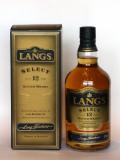 A bottle of Lang's Select 12 year