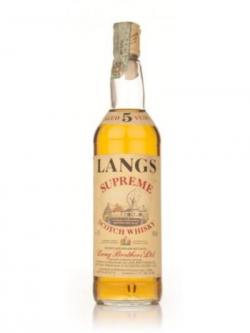 Langs Supreme 5 Year Old Blended Scotch Whisky - 1980s