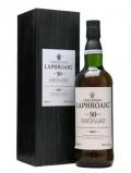 A bottle of Laphroaig 30 Year Old / Wooden Box Islay Single Malt Scotch Whisky