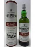 A bottle of Laphroaig Px Cask 1 Litre