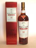 A bottle of Macallan 10 year Sherry Oak Cask Strength