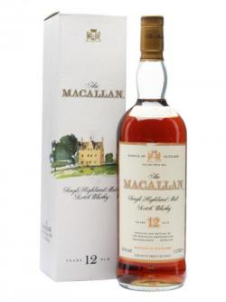 Macallan 12 Year Old / Bot.1980s / Litre Speyside Whisky