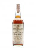 A bottle of Macallan 1956 / Vintage Label Speyside Single Malt Scotch Whisky