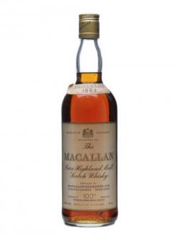 Macallan 1962 / 100' Proof Speyside Single Malt Scotch Whisky