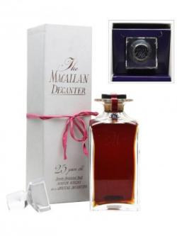 Macallan 1965 / 25 Year Old / Crystal Decanter Speyside Whisky