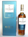 A bottle of Macallan 30 year Fine Oak