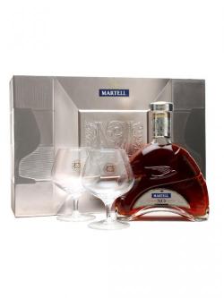 Martell XO Cognac + 2 Glasses Gift Pack