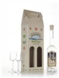 A bottle of Maurera Sliwowica Gift Pack with 2x Glasses