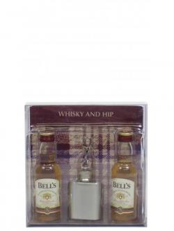 Bells 2 X 5cl Miniatures Hip Flask Gift Set 8 Year Old