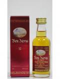 A bottle of Ben Nevis Dew Of Ben Nevis Miniature 12 Year Old