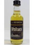 A bottle of Benriach Single Peated Malt Miniature 10 Year Old