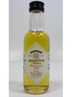 Benromach Scotts Selection Miniature 1978 22 Year Old