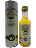 A bottle of Bowmore Islay Single Malt Miniature 10 Year Old 3681
