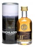 A bottle of Bruichladdich Peat Miniature Islay Single Malt Scotch Whisky