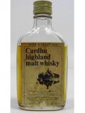 A bottle of Cardhu Single Highland Malt Miniature 8 Year Old
