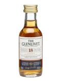 A bottle of Glenlivet 18 Year Old Miniature Speyside Single Malt Scotch Whisky