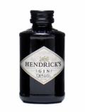 A bottle of Hendrick’s Gin Miniature