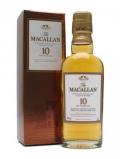 A bottle of Macallan 10 Year Old - Sherry Oak Miniature