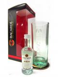 A bottle of Rum Bacardi Miniature Glass Coaster Gift Set